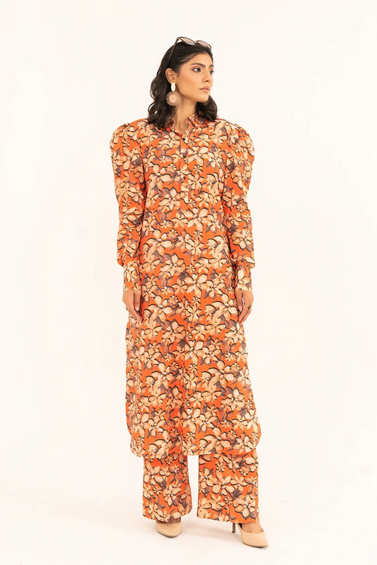 Kleren - Aroma Digital Printed Lawn - Stitched - A-26
