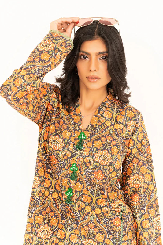 Kleren - Aroma Digital Printed Lawn - Stitched - A-29