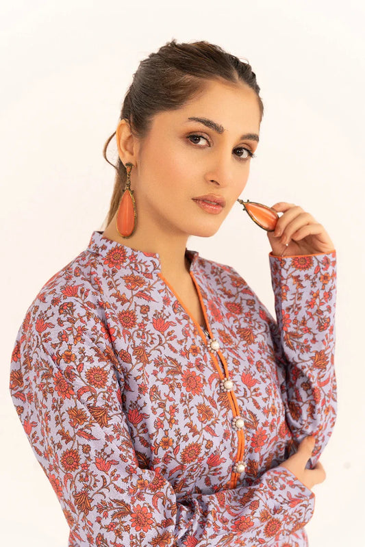 Kleren - Aroma Digital Printed Lawn - Stitched - A-37