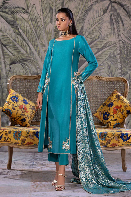 Picture of Amber Imran - Punkh Luxury Formals - Azure Grace - Available at Raja Sahib