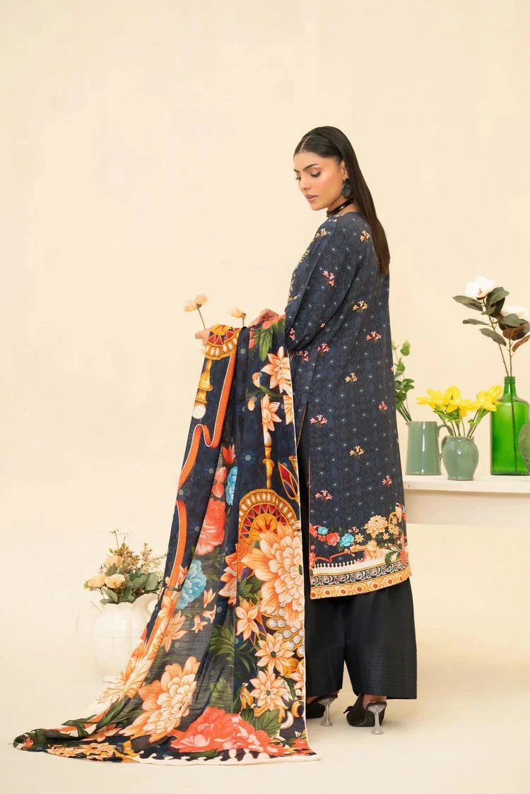 Lala - Lala Vintage Viscose Bana Dora Collection Vol 1 - LS-0411-Royal Depth - Unstitched
