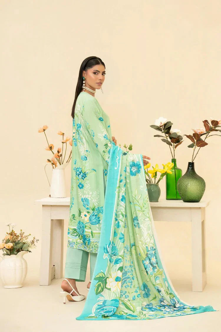 Lala - Lala Vintage Viscose Bana Dora Collection Vol 1 - LS-0413-Jade Whisper - Unstitched