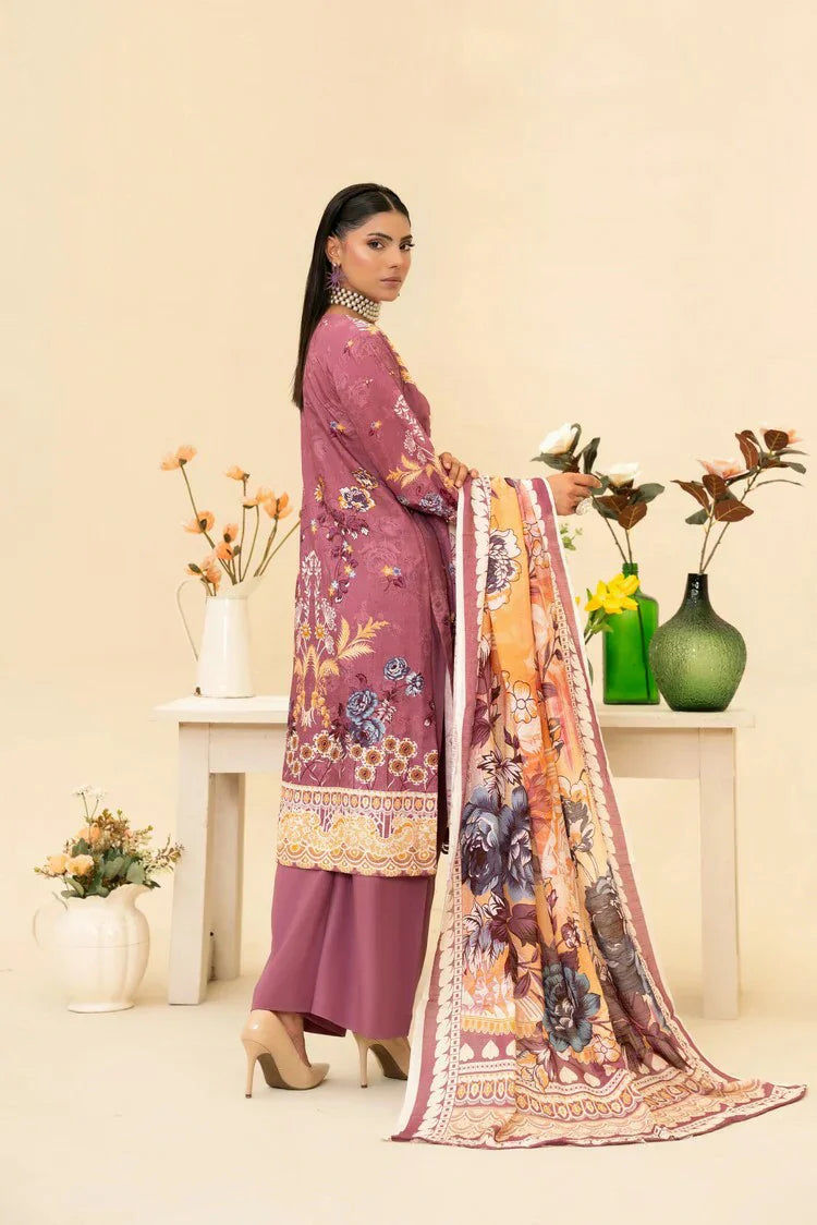 Lala - Lala Vintage Viscose Bana Dora Collection Vol 1 - LS-0414-Mauve Muse - Unstitched