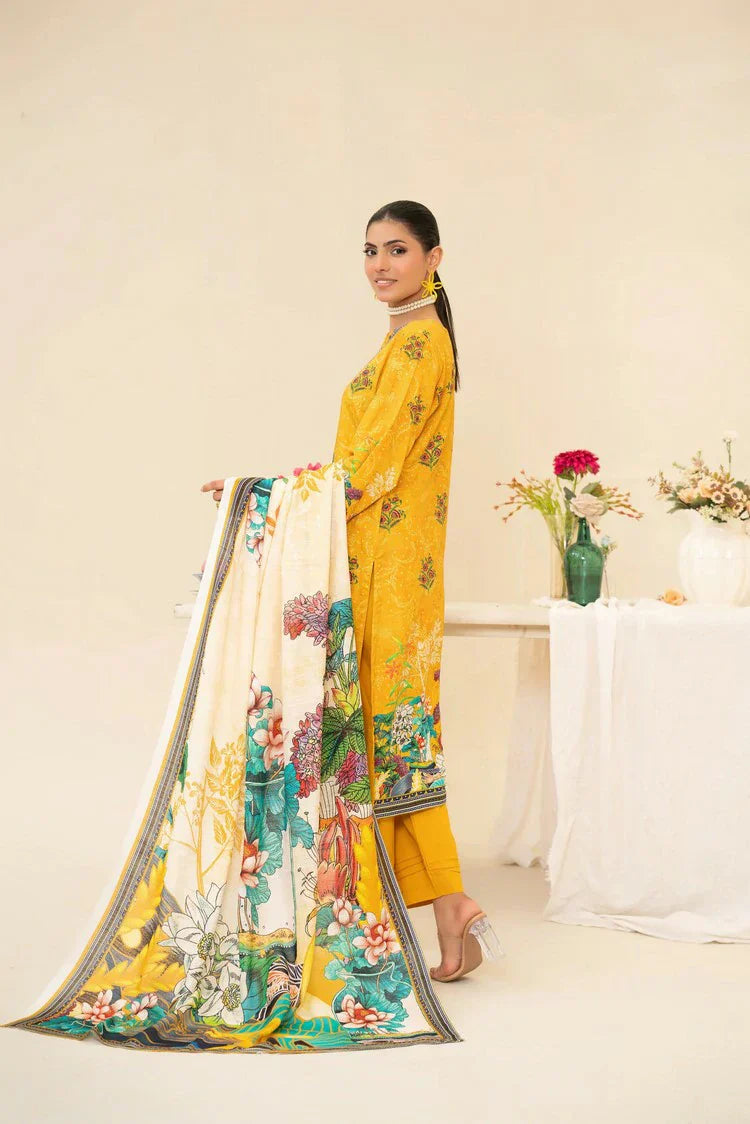 Lala - Lala Vintage Viscose Bana Dora Collection Vol 1 - LS-0416-Golden Hour - Unstitched