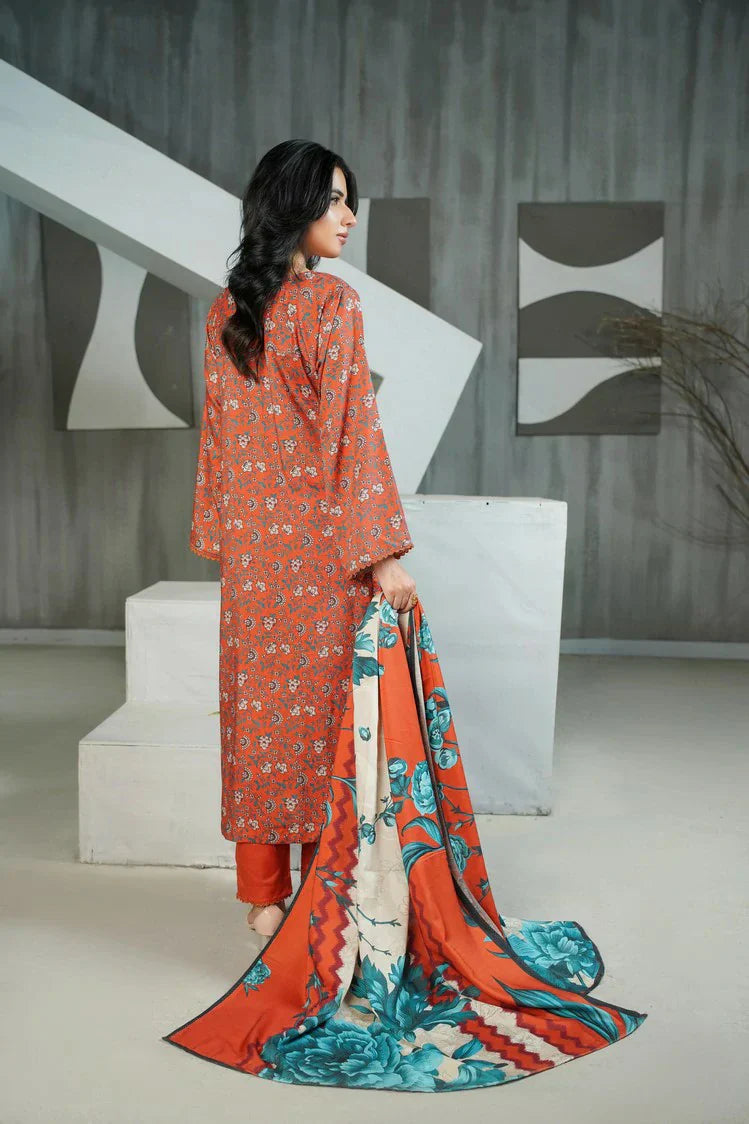 Lala - Sana Samia Winter Slub Collection Vol 1 - LS-0427-Blush Whisper - Unstitched