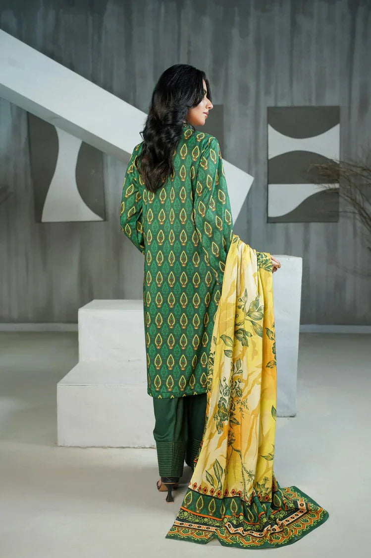 Lala - Sana Samia Winter Slub Collection Vol 1 - LS-0428-Jade Mist - Unstitched