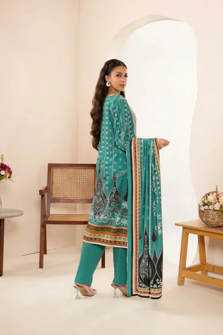 Lala - Mahee Doria Linen Collection Vol 1 - LS-0405-Zinc Zephyr - Unstitched