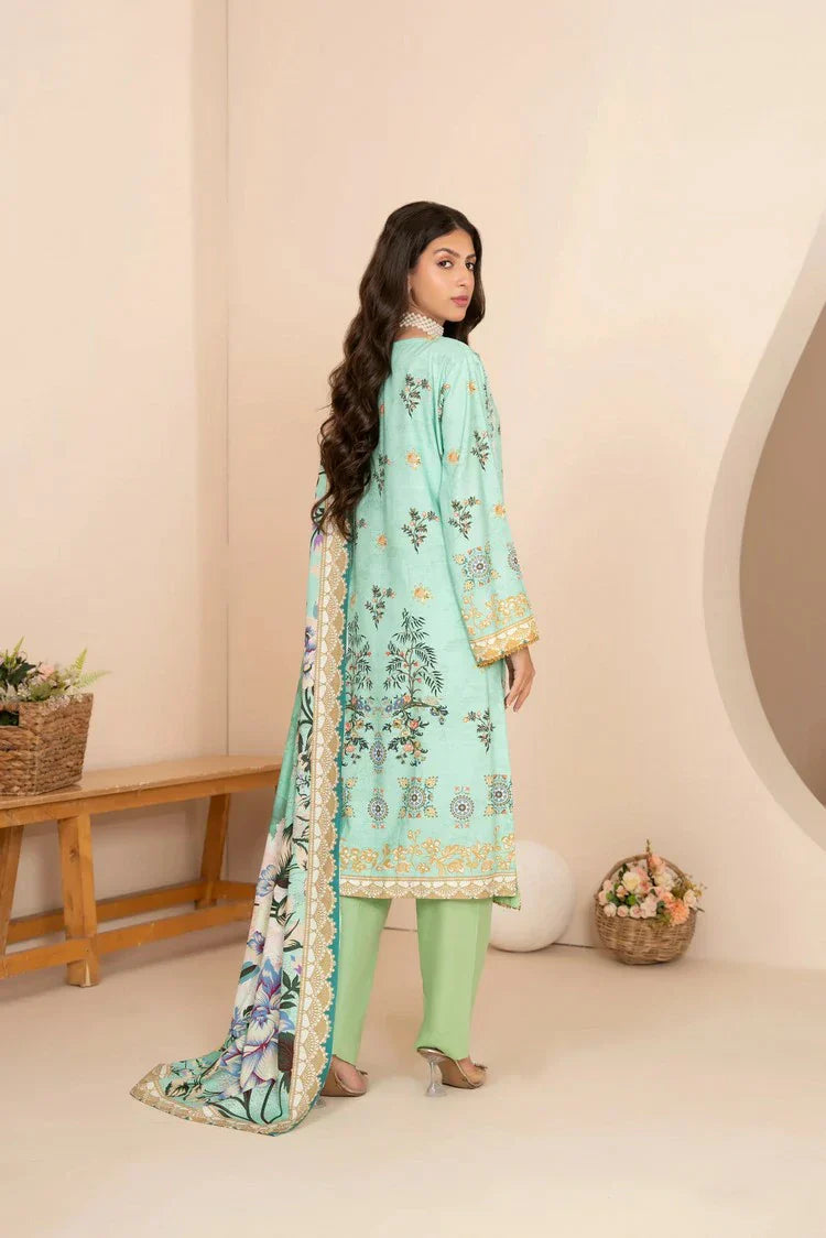 Lala - Mahee Doria Linen Collection Vol 1 - LS-0409-Marine Aura - Unstitched