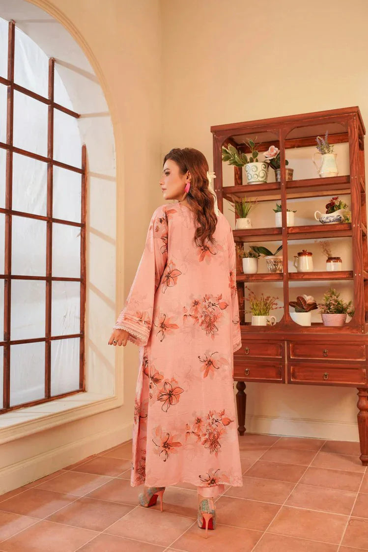 Lala - Sana Samia 2PC Winter Elegant Rod Collection - LS-0436-Fuchsia Glow - Unstitched