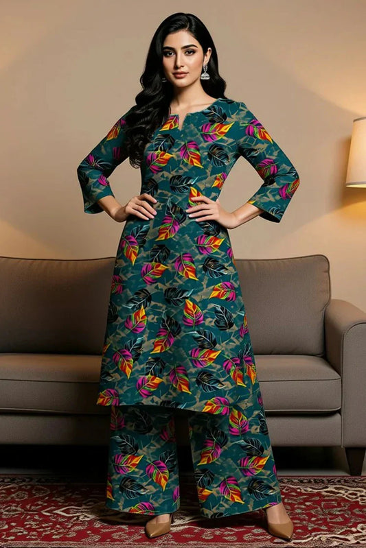 Lala - Blossom 2PC Linen Bana Dora Collection - LS-0393-Ashen Charm - Unstitched