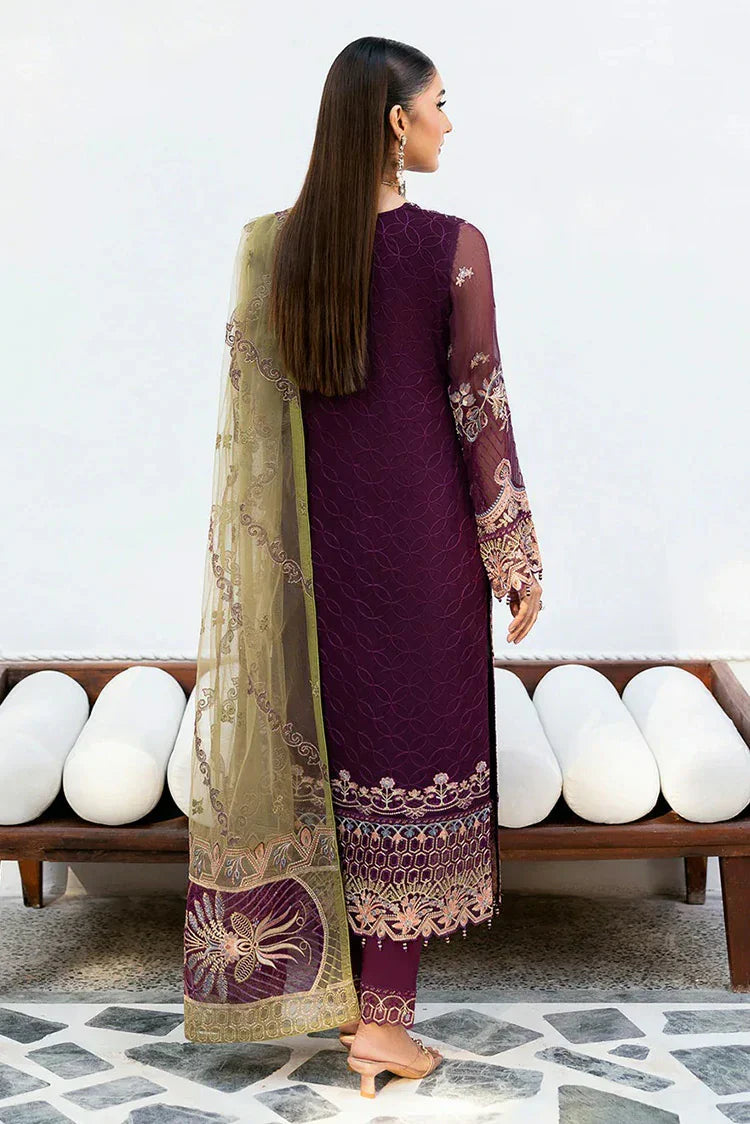 Picture of Ramsha - Chevron Embroidered Chiffon Collection Vol 10 - A-1002 - Unstitched - Available at Raja Sahib