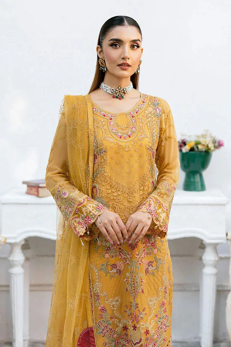 Picture of Ramsha - Chevron Embroidered Chiffon Collection Vol 10 - A-1004 - Unstitched - Available at Raja Sahib