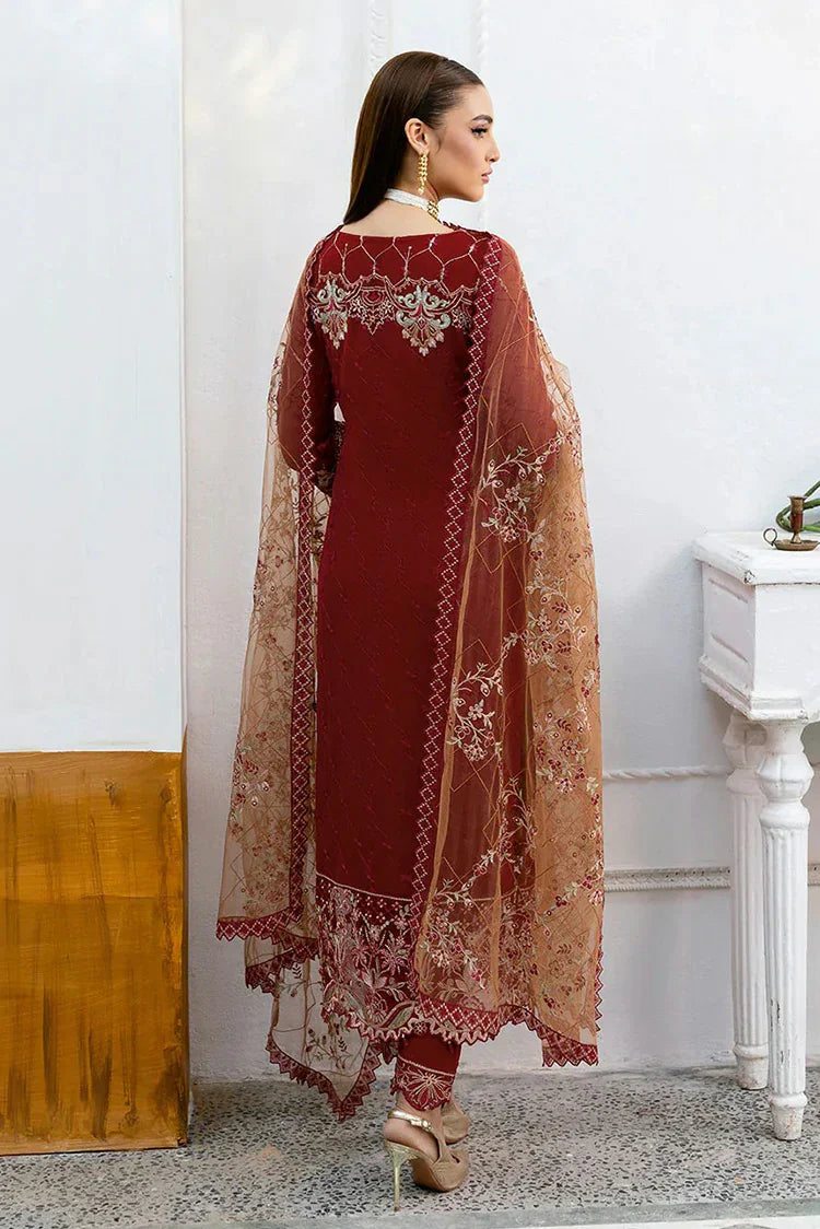 Picture of Ramsha - Chevron Embroidered Chiffon Collection Vol 10 - A-1010 - Unstitched - Available at Raja Sahib