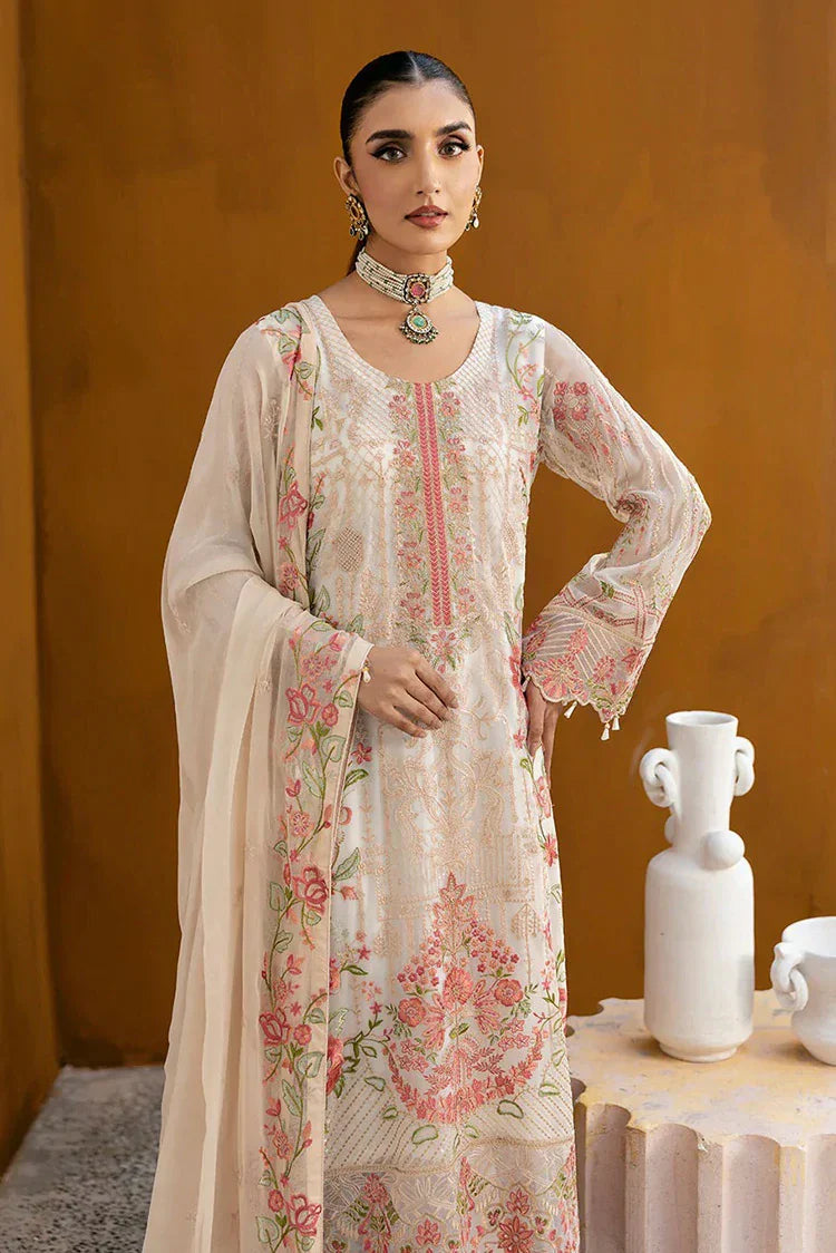 Picture of Ramsha - Chevron Embroidered Chiffon Collection Vol 10 - A-1011 - Unstitched - Available at Raja Sahib