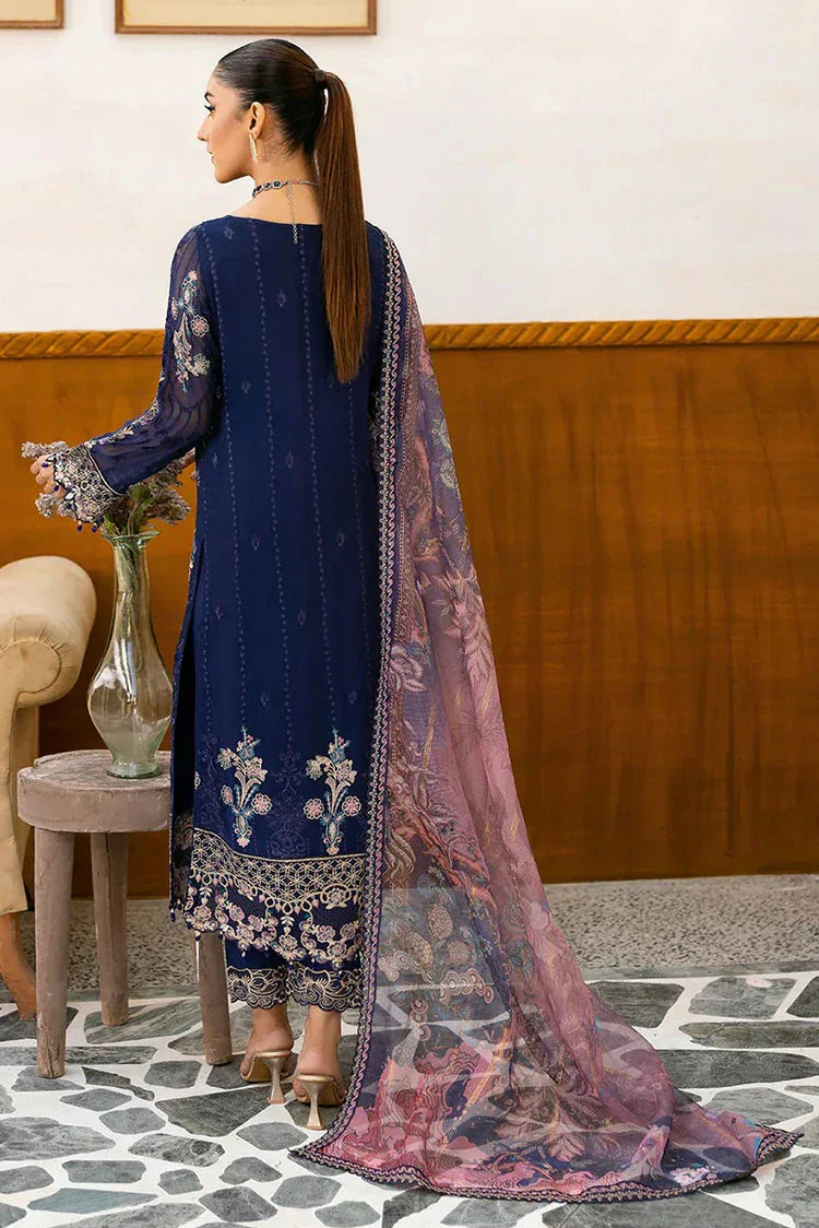 Picture of Ramsha - Chevron Embroidered Chiffon Collection Vol 10 - A-1012 - Unstitched - Available at Raja Sahib