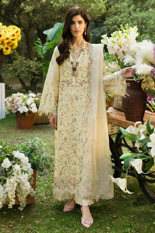Picture of Sardinia - Floral Forest Luxury Lawn Collection - SR-807 Petal Veil - Unstitched - Available at Raja Sahib