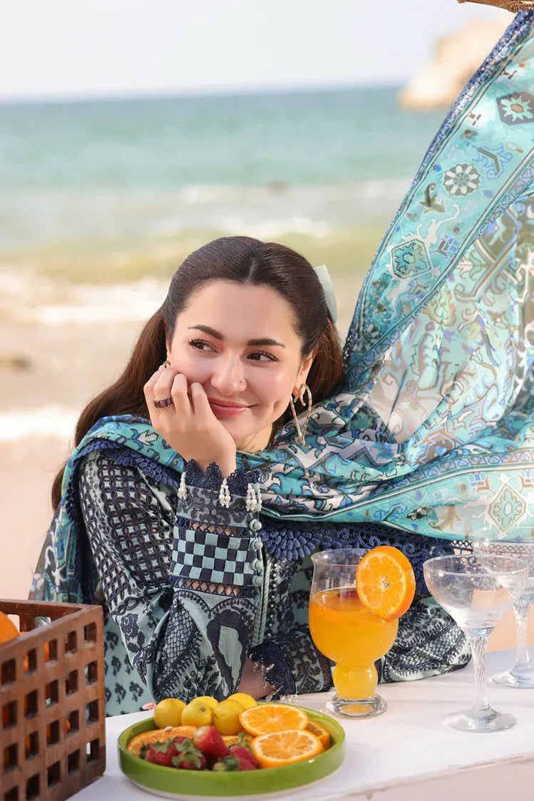 Picture of Serene - Hania Luxury Lawn Collection - SL 75 A Parizay - Unstitched - Available at Raja Sahib