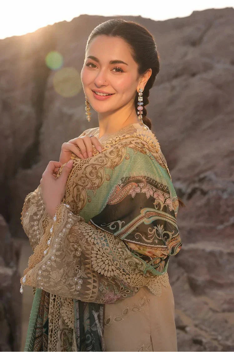 Picture of Serene - Hania Luxury Lawn Collection - SL 83 Ayzal - Unstitched - Available at Raja Sahib