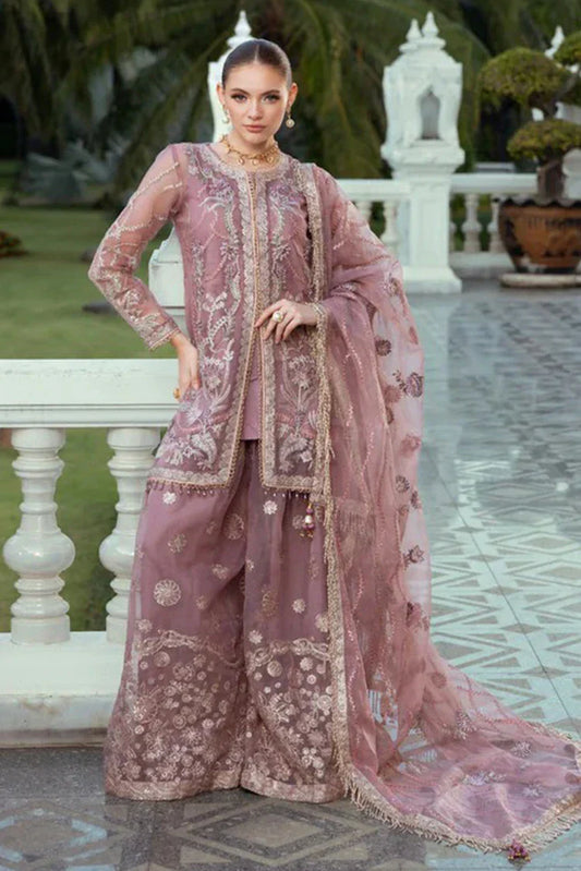 Picture of Zebtan - Zeenat Luxury Chiffon Collection Vol 23 - ZN-04 Black Saree - Unstitched - Available at Raja Sahib