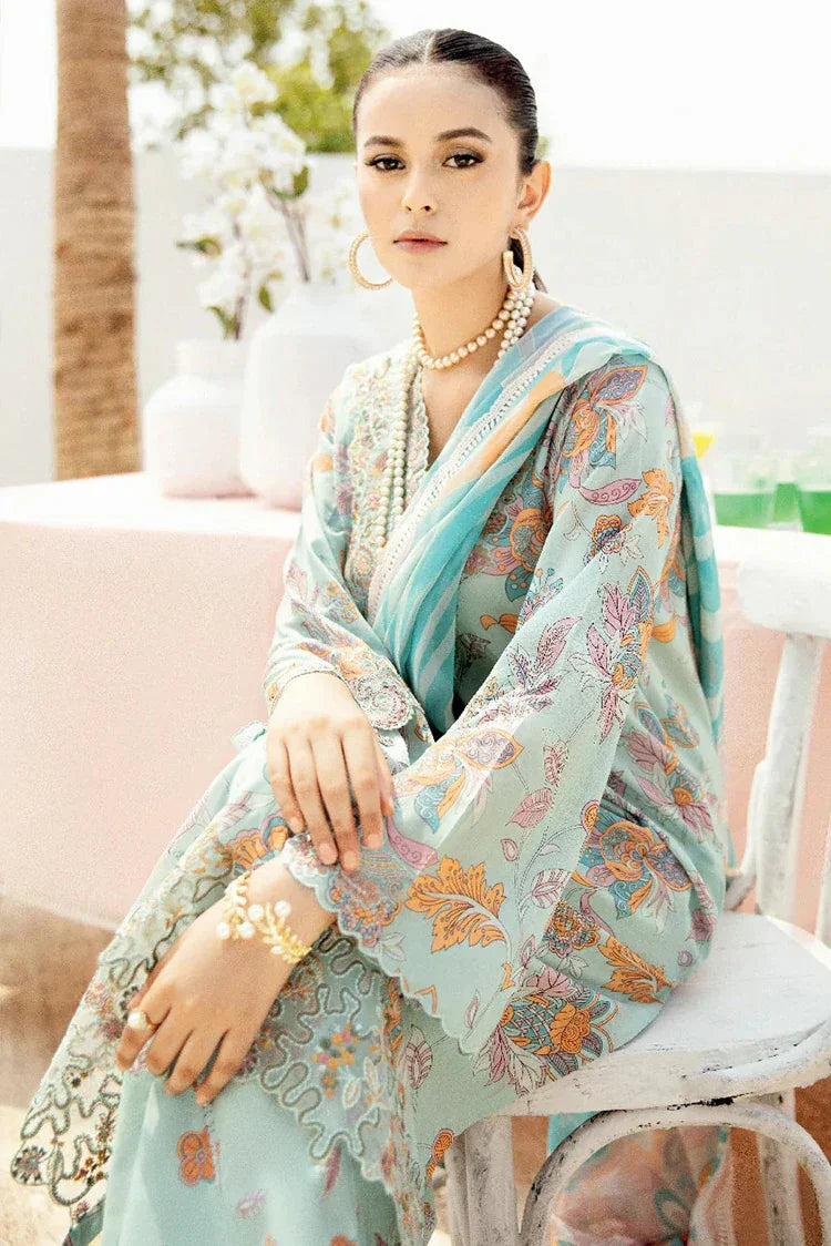 Picture of Ramsha - Rangrez Embroidered Lawn Collection - N-607 - Unstitched - Available at Raja Sahib