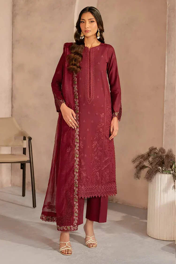 Picture of Zarif - Chikankari Lawn Collection - UNST-LWN-02 SAYAH - Unstitched - Available at Raja Sahib