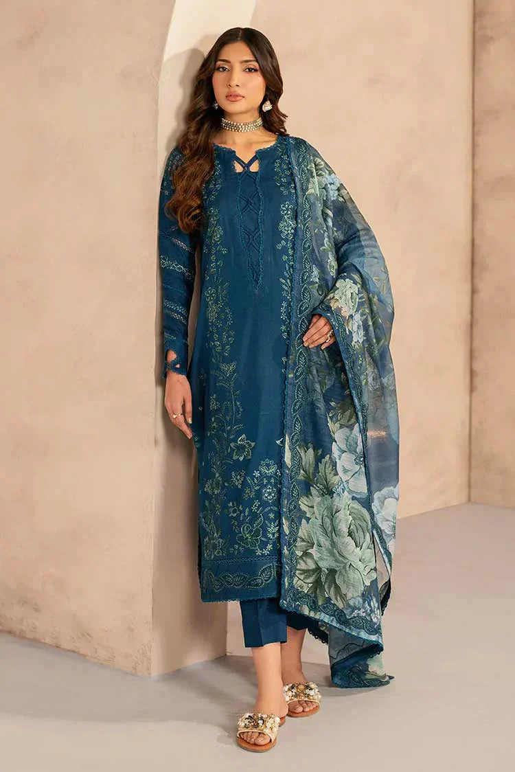 Picture of Zarif - Chikankari Lawn Collection - UNST-LWN-03 MEHMER - Unstitched - Available at Raja Sahib