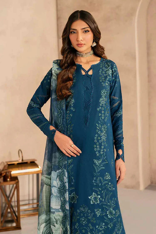 Picture of Zarif - Chikankari Lawn Collection - UNST-LWN-03 MEHMER - Unstitched - Available at Raja Sahib