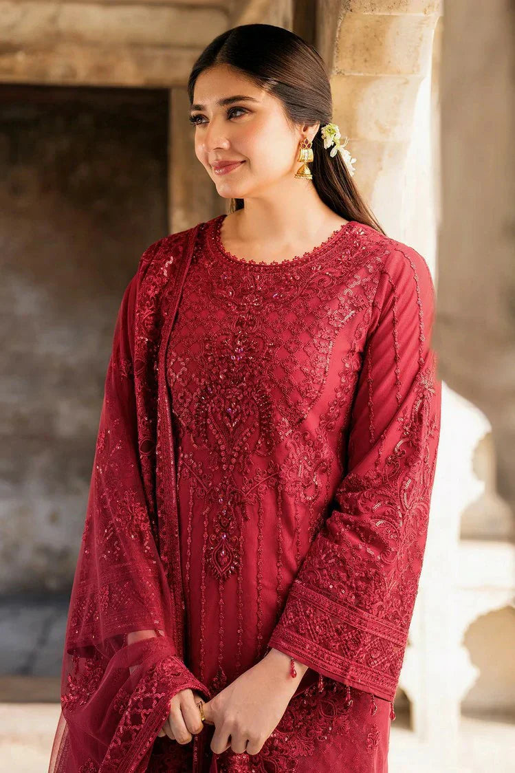Picture of Imrozia - Meeras Luxury Eid Collection - I 219 RUBY - Unstitched - Available at Raja Sahib