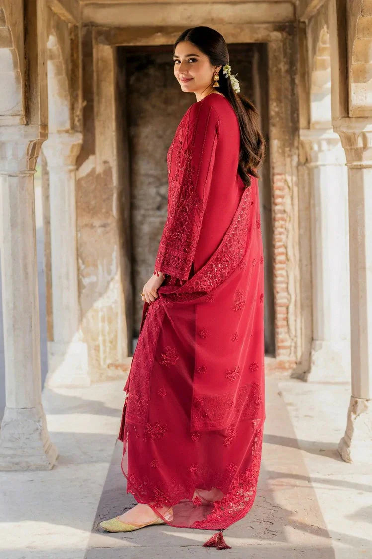 Picture of Imrozia - Meeras Luxury Eid Collection - I 219 RUBY - Unstitched - Available at Raja Sahib