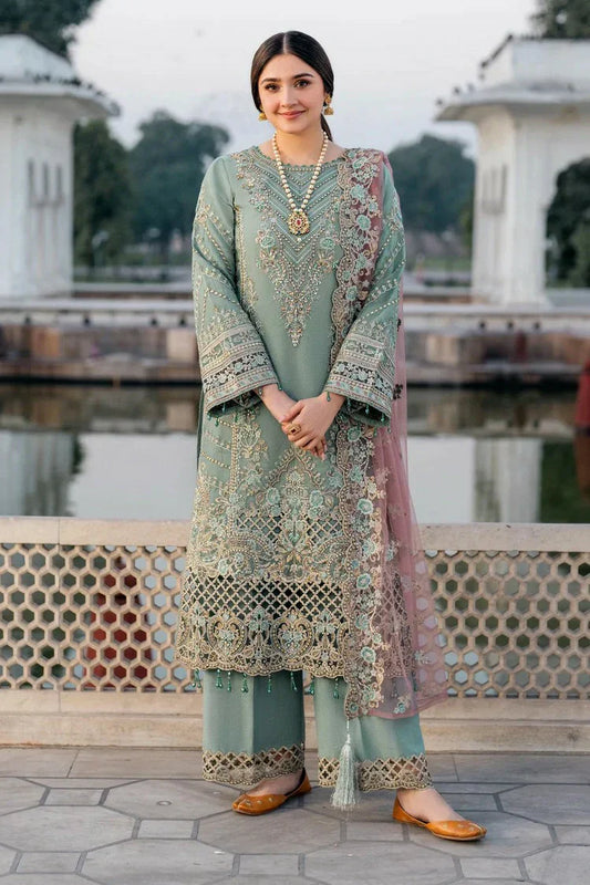 Picture of Imrozia - Meeras Luxury Eid Collection - I-221 ZAMURD - Unstitched - Available at Raja Sahib