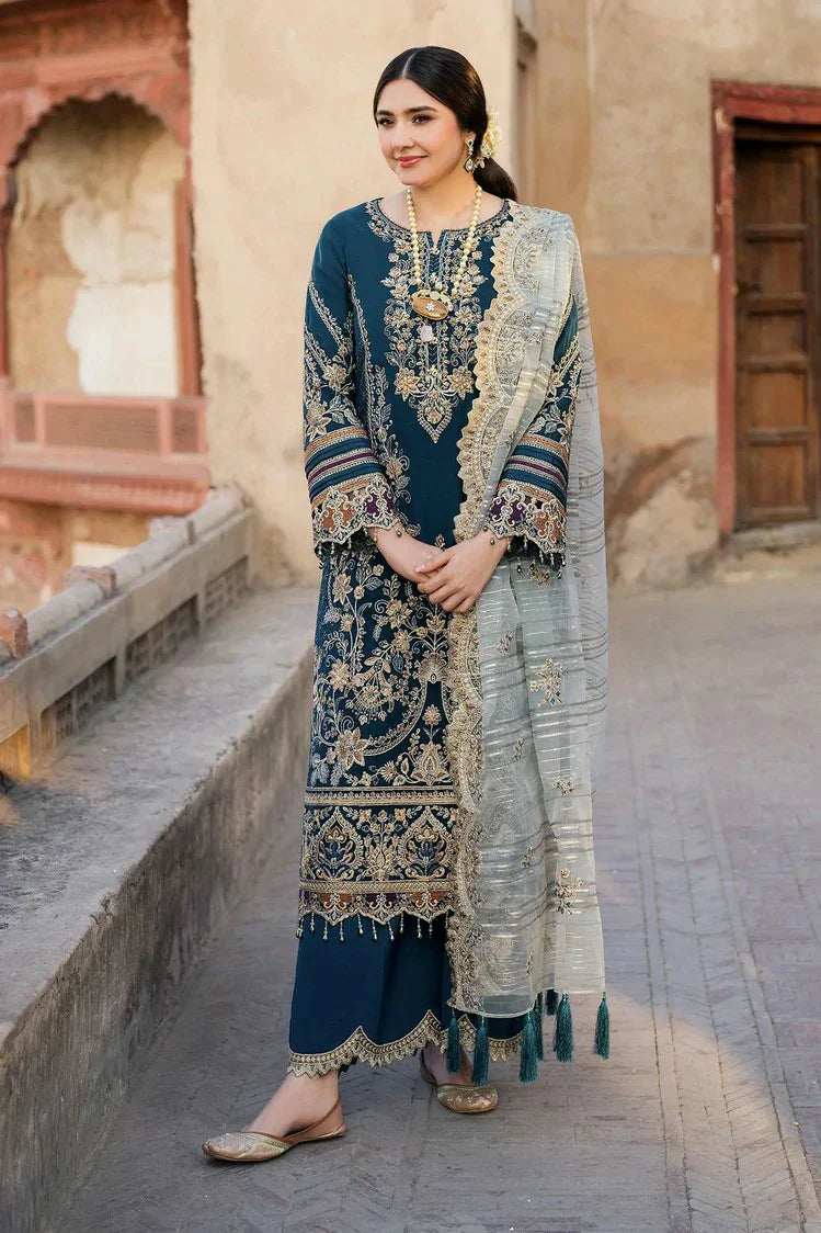 Picture of Imrozia - Meeras Luxury Eid Collection - I-223 NEELAM - Unstitched - Available at Raja Sahib
