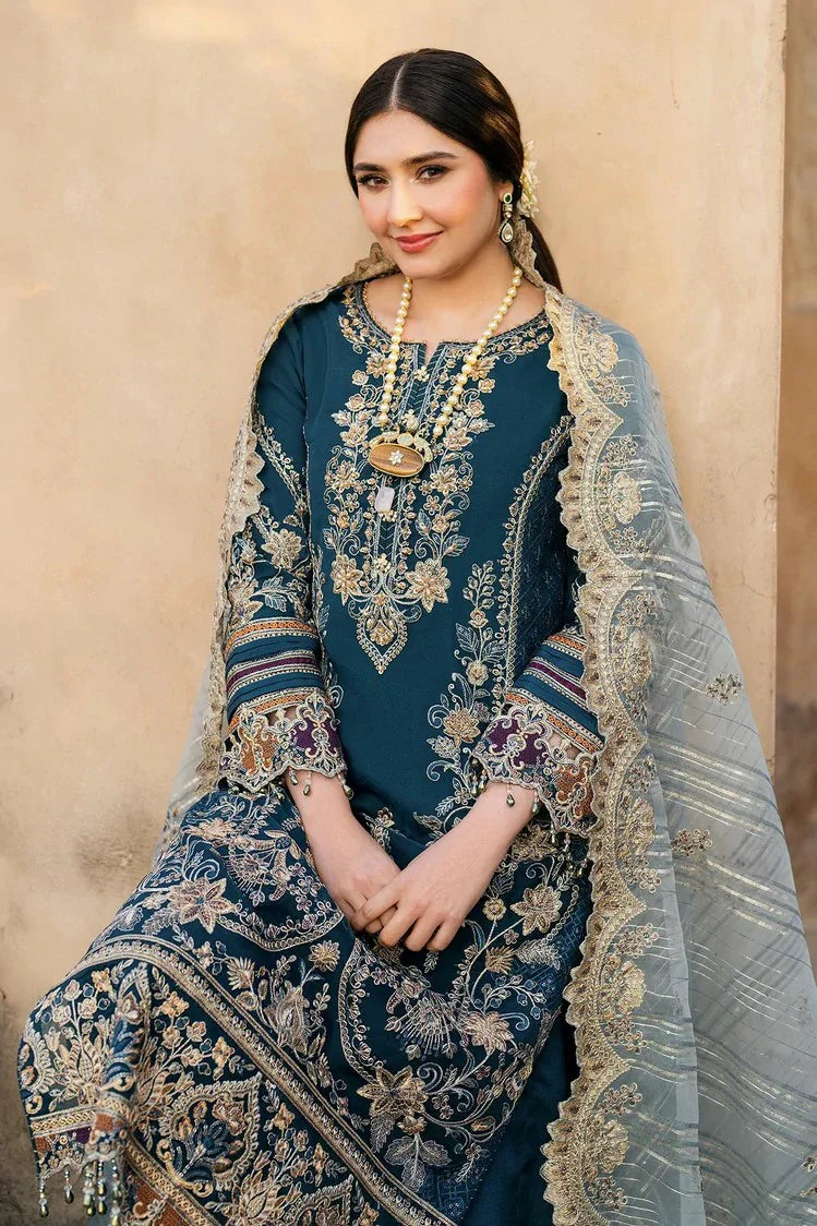 Picture of Imrozia - Meeras Luxury Eid Collection - I-223 NEELAM - Unstitched - Available at Raja Sahib
