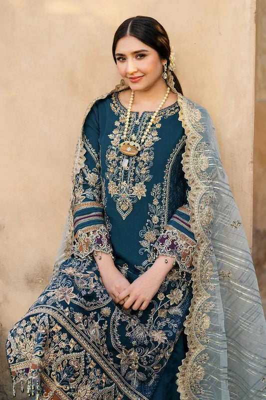 Picture of Imrozia - Meeras Luxury Eid Collection - I-223 NEELAM - Unstitched - Available at Raja Sahib