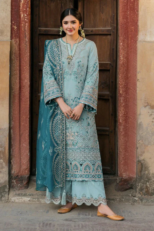Picture of Imrozia - Meeras Luxury Eid Collection - I-225 FEROZA - Unstitched - Available at Raja Sahib