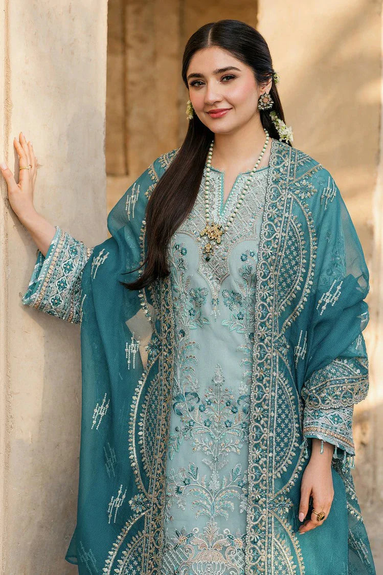 Picture of Imrozia - Meeras Luxury Eid Collection - I-225 FEROZA - Unstitched - Available at Raja Sahib