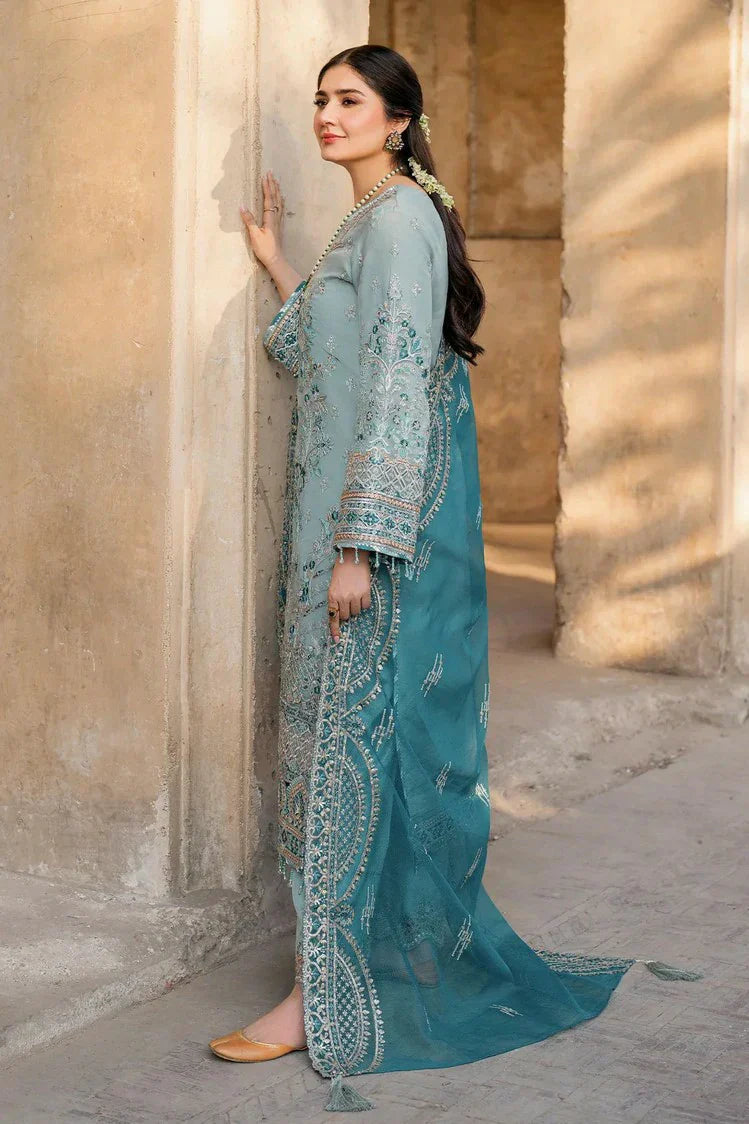 Picture of Imrozia - Meeras Luxury Eid Collection - I-225 FEROZA - Unstitched - Available at Raja Sahib
