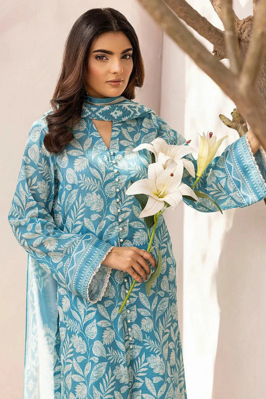 Picture of Motifz - Rang Printed Lawn Collection Vol 3 - 5508-IZEL - Unstitched - Available at Raja Sahib