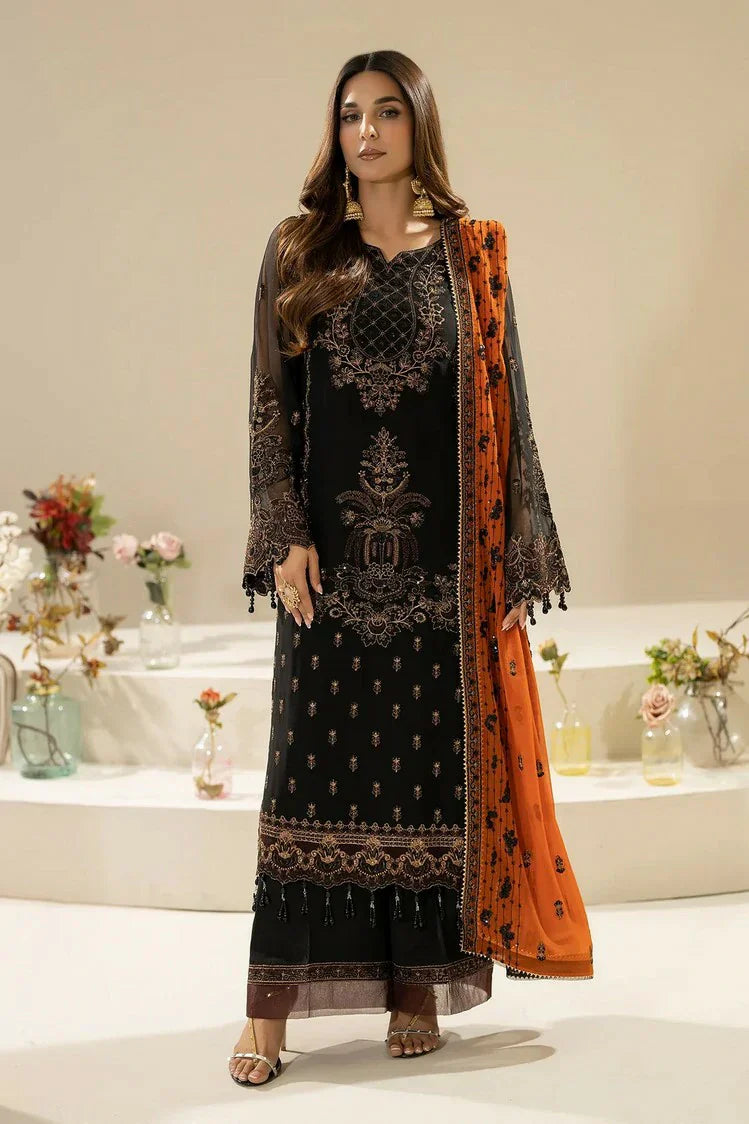Picture of Imrozia - Nisha Eid Luxury Chiffon Edit - M-87 WANIYA - Unstitched - Available at Raja Sahib