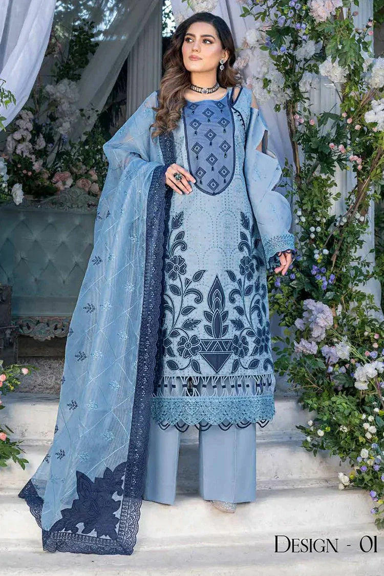 Picture of Janique - Eid Lawn Collection Vol 8 - Design 01 - Unstitched - Available at Raja Sahib