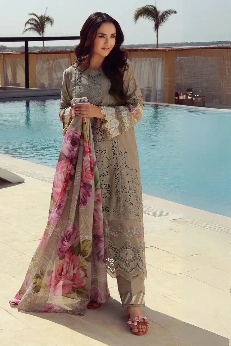 Picture of Gulmina - Luxury Lawn Collection - 03 Mahay - Unstitched - Available at Raja Sahib