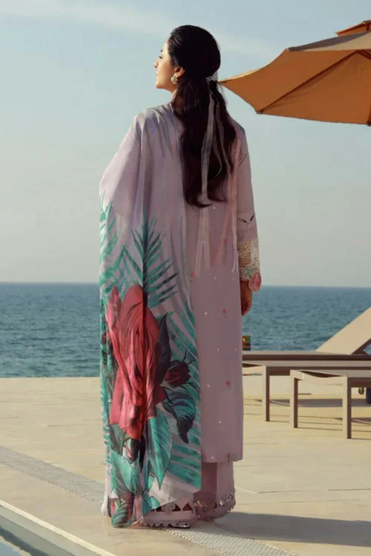 Picture of Gulmina - Luxury Lawn Collection - 05 Muave Magic - Unstitched - Available at Raja Sahib