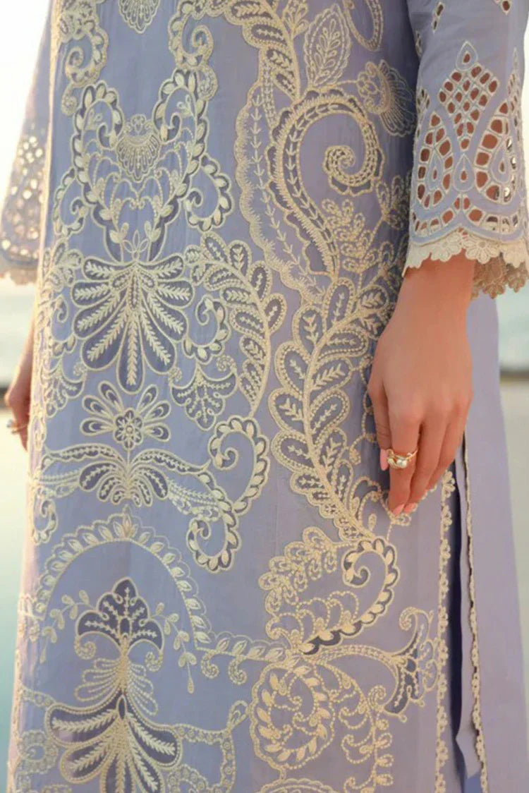 Picture of Gulmina - Luxury Lawn Collection - 06 Periwinkle - Unstitched - Available at Raja Sahib