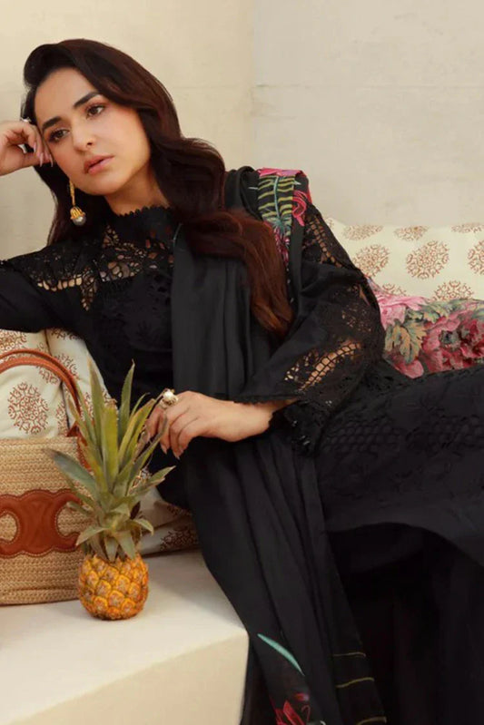 Picture of Gulmina - Luxury Lawn Collection - 09 Black Magic - Unstitched - Available at Raja Sahib