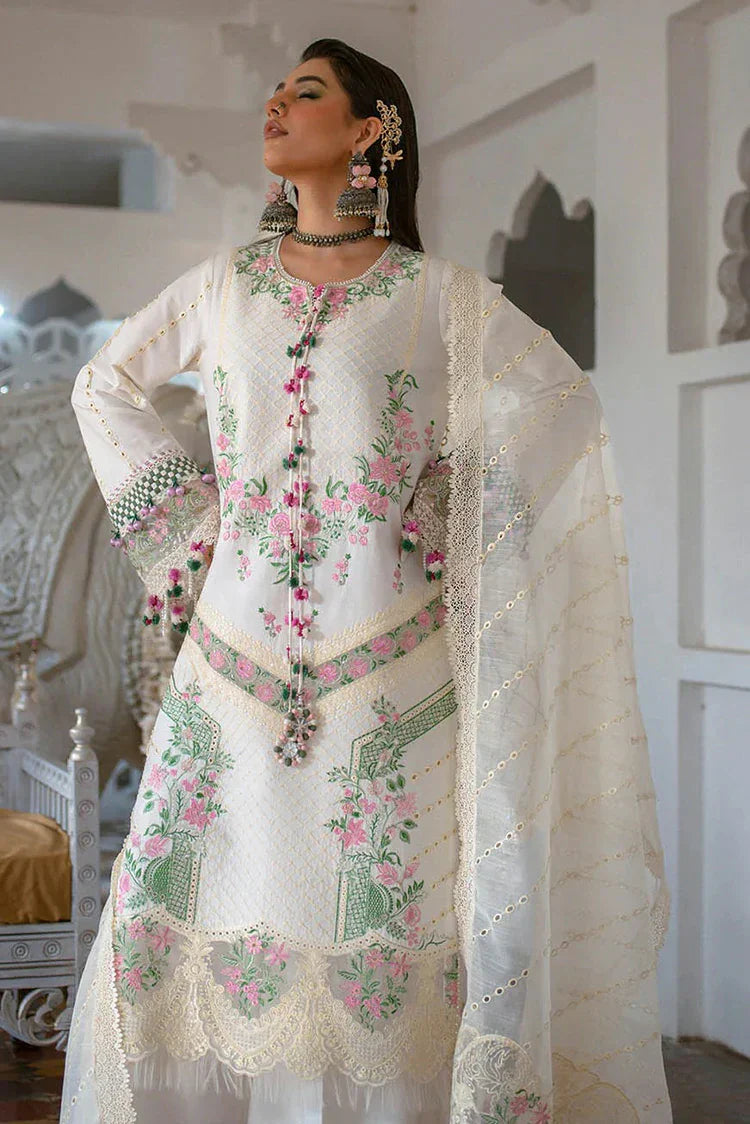 Picture of Hijab Omer - Sajna Luxury Festive Lawn Collection - 05 Asra - Unstitched - Available at Raja Sahib