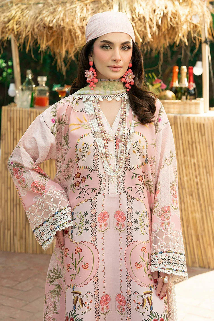 Picture of Sardinia - Cocktail Lawn Collection - 03 PINK PUNCH - Unstitched - Available at Raja Sahib