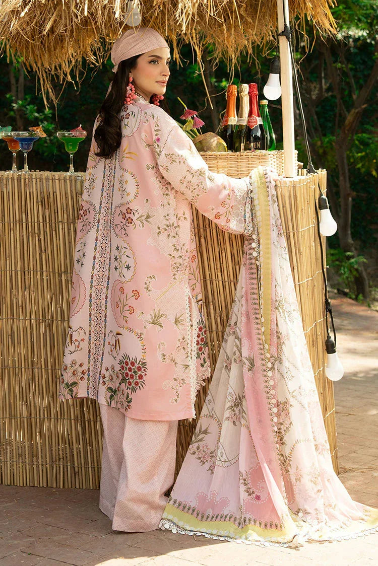 Picture of Sardinia - Cocktail Lawn Collection - 03 PINK PUNCH - Unstitched - Available at Raja Sahib