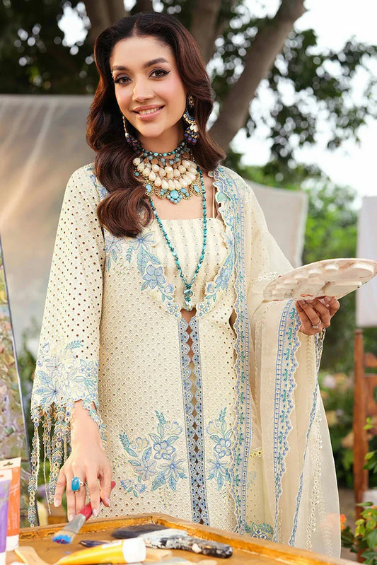 Zarizaa - Echelon Luxury Lawn - 02 LAGOON - Unstitched
