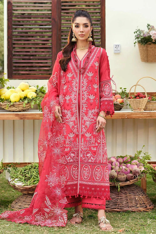 Zarizaa - Echelon Luxury Lawn - 03 ROSEMIRA - Unstitched