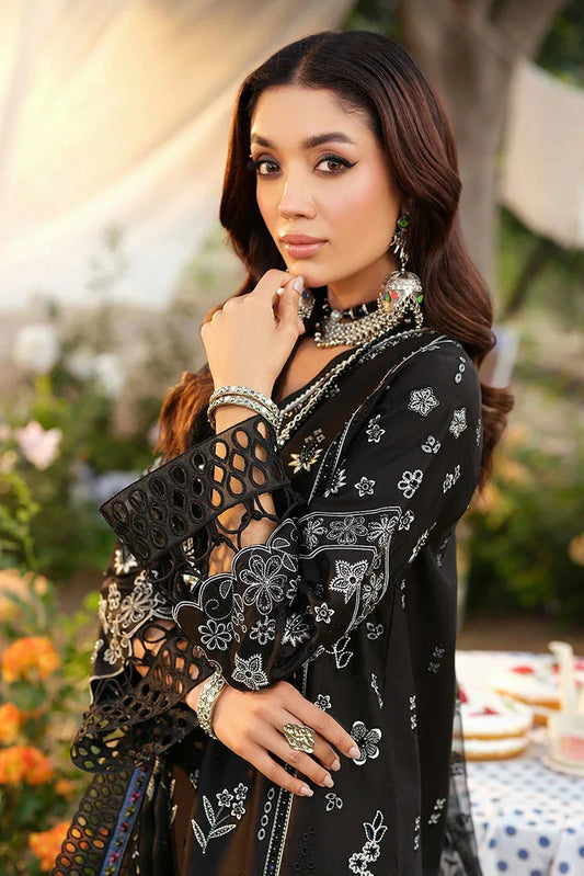 Zarizaa - Echelon Luxury Lawn - 06 MIDNIGHT - Unstitched