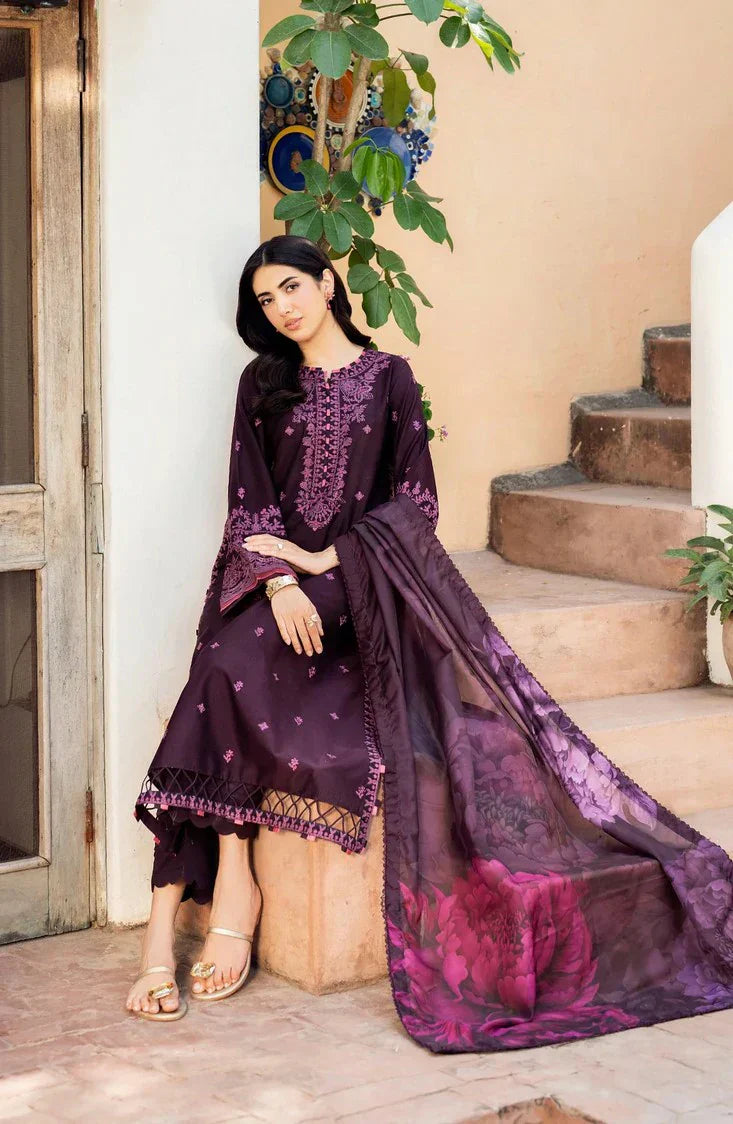 Picture of Zarif - Nura Textured Lawn Summer Essentials - 04 FAHA - Unstitched - Available at Raja Sahib